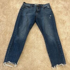 LOFT High Waist Skinny Ankle Jeans